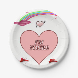 Paper plates Valentine's Day