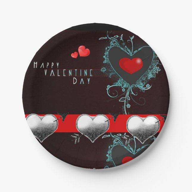 Paper plates Valentine's Day (Front)