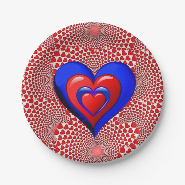 Paper plates Valentine's Day (Front)