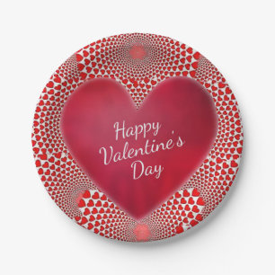Paper plates Valentine's Day