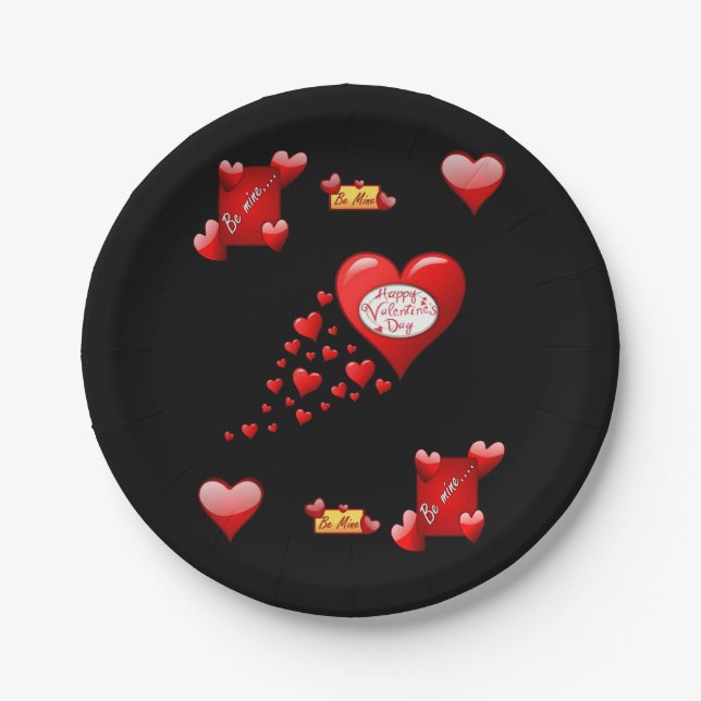 Paper plates Valentine's Day (Front)
