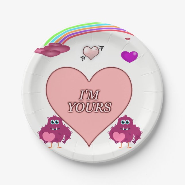 Paper plates Valentine's Day (Front)