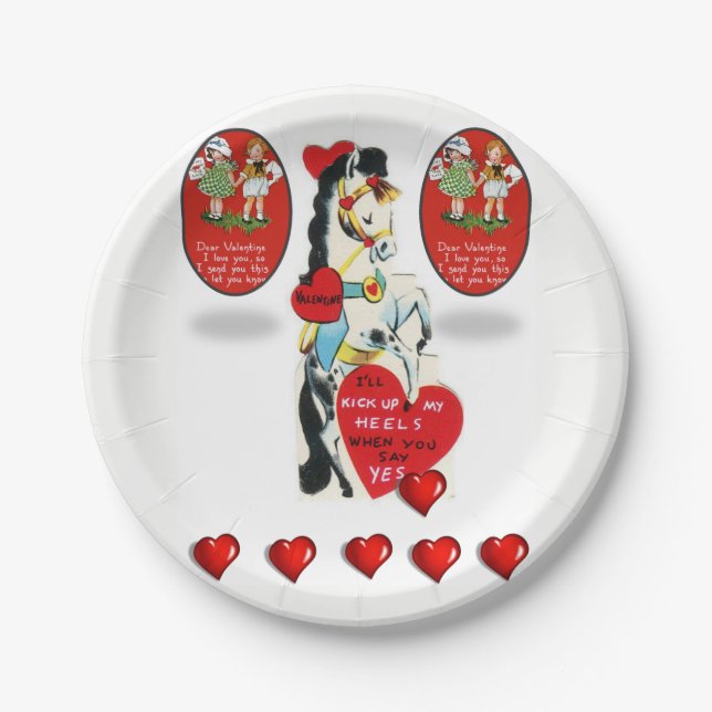 Paper plates Valentine's Day (Front)