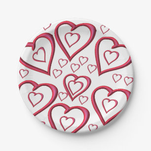 Paper plates Valentine's Day