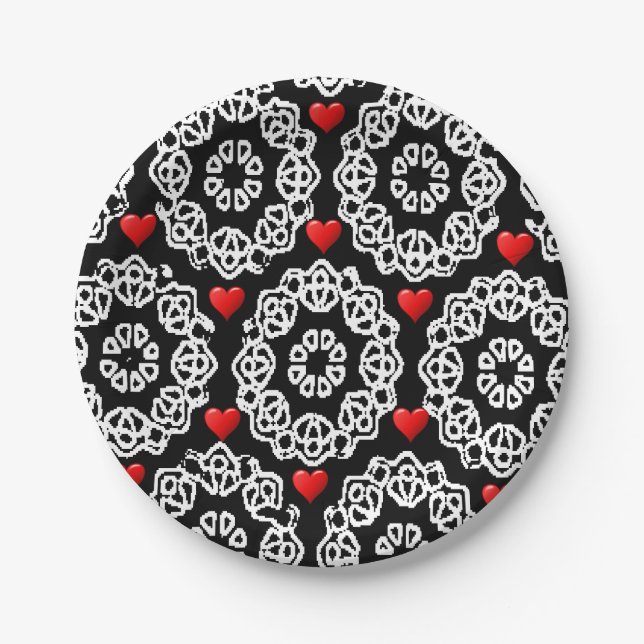 Paper plates Valentine's Day (Front)