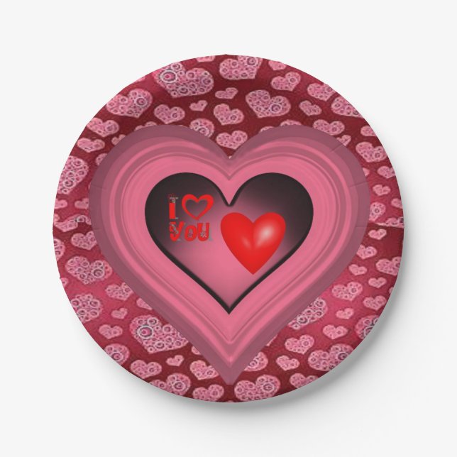 Paper plates Valentine's Day (Front)