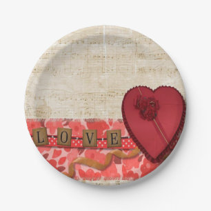 Paper plates Valentine's Day