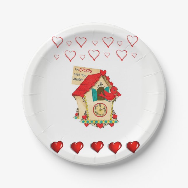 Paper plates Valentine's Day (Front)