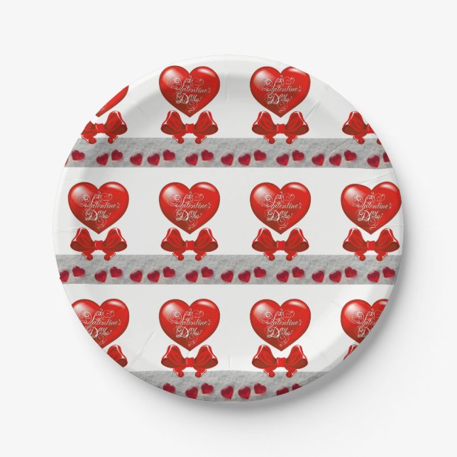 Paper plates Valentine's Day (Front)