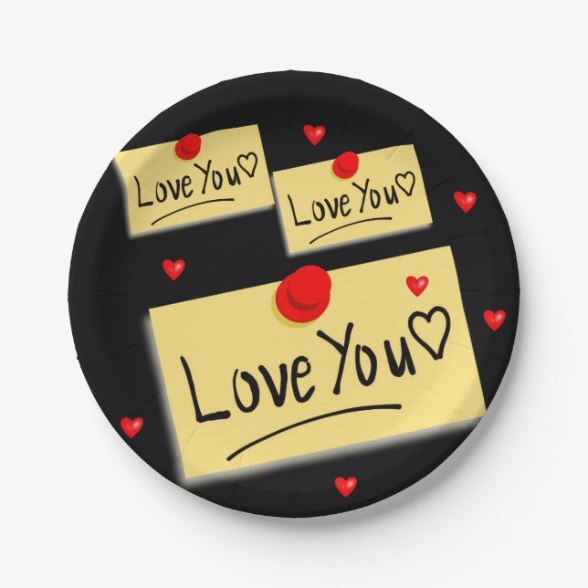 Paper plates Valentine's Day (Front)