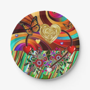 Paper plates Valentine's Day