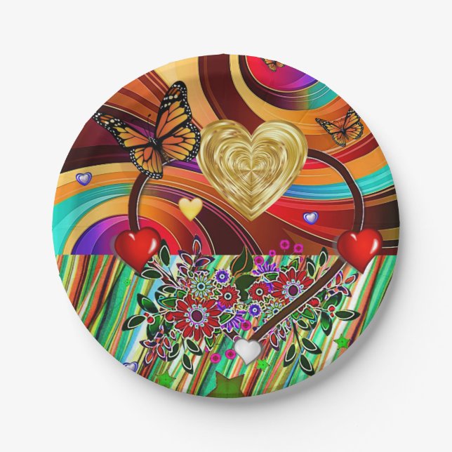 Paper plates Valentine's Day (Front)