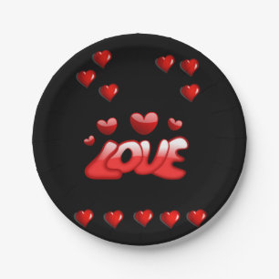 Paper plates Valentine's Day