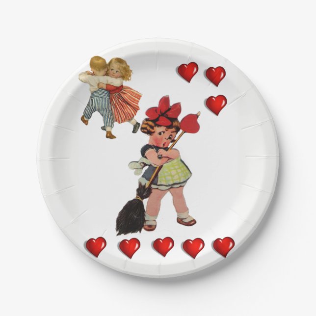 Paper plates Valentine's Day (Front)