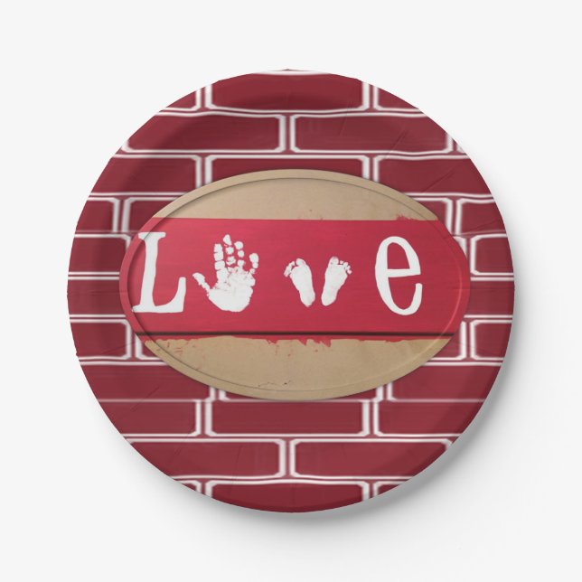 Paper plates Valentine's Day (Front)