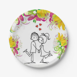 Paper plates Valentine's Day