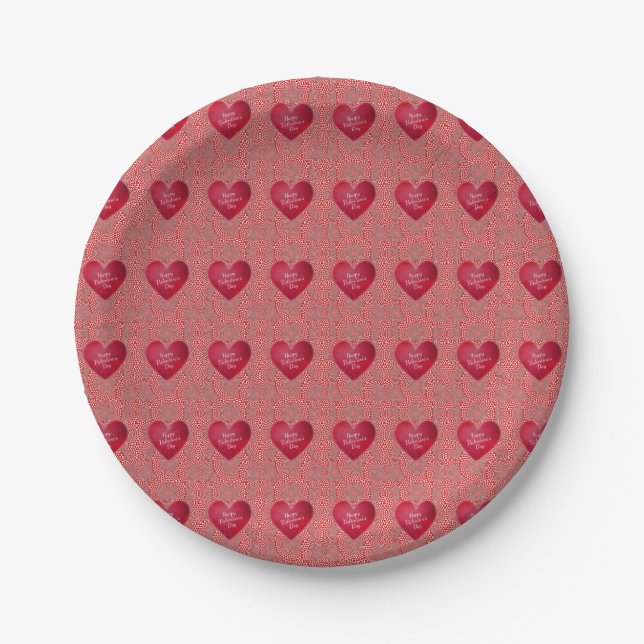 Paper plates Valentine's Day (Front)