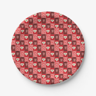 Paper plates Valentine's Day