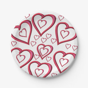 Paper plates Valentine's Day