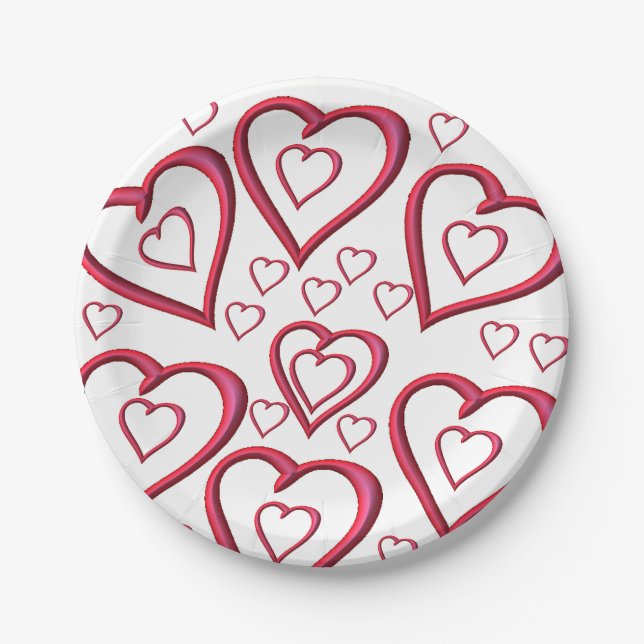 Paper plates Valentine's Day (Front)