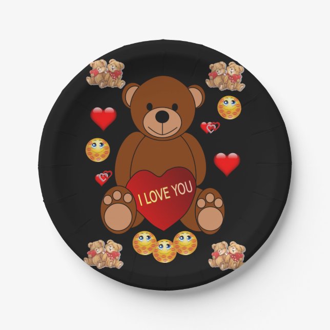 Paper plates Valentine's Day (Front)