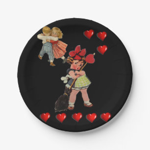 Paper plates Valentine's Day