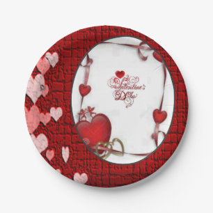 Paper plates Valentine's Day