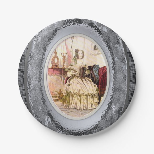 Paper plates Victorian (Front)