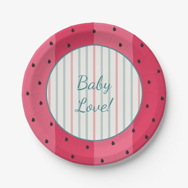 Paper Plates "Watermelon Umbrella" (Front)