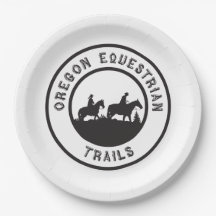 Paper plates with OET logo