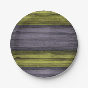 Paper plates Yellow, Purple
