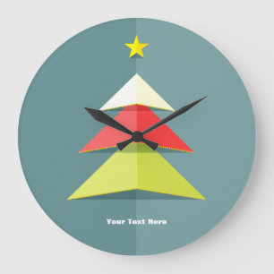 Paper Popup Christmas Tree Wall Clock