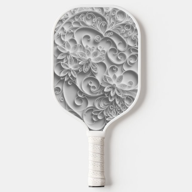 Paper Quilling Design Pickleball Paddle (Front)