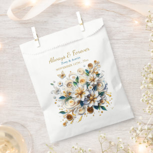 Paper Quilling Flowers Wedding Always and Forever Favour Bag