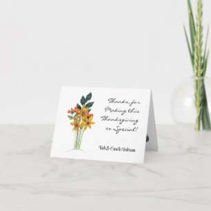 Paper Quilling Print Thank You Holiday Note Card