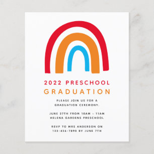 PAPER Rainbow School Graduation Invitation