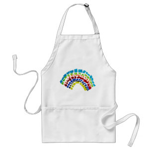 Paper rainbow standard apron