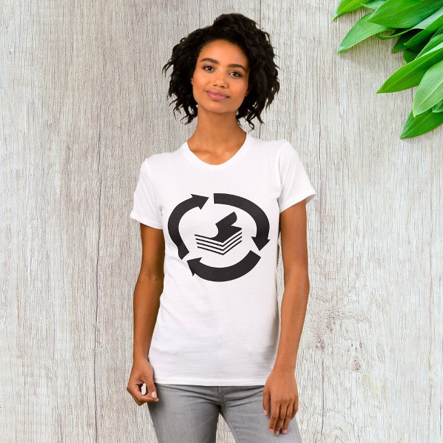 Paper Recycling Womens T-Shirt (Creator Uploaded)