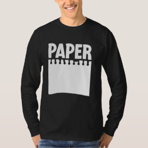 Paper Rock Scissor Hand Game Halloween Costume T-Shirt