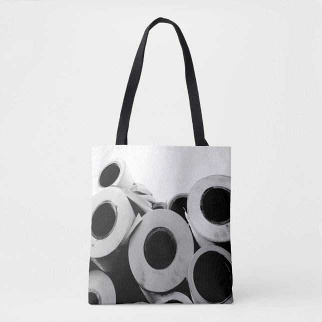 Paper Rolls Cool Unique Tote Bag (Front)