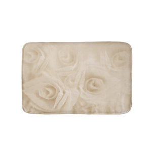 Paper Roses Sepia Bath Mat
