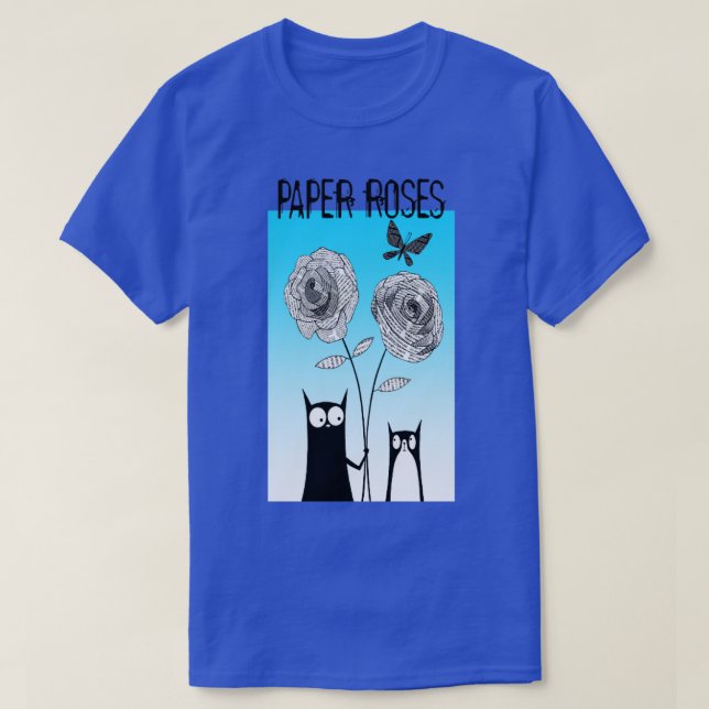 Paper Roses  T-Shirt (Design Front)