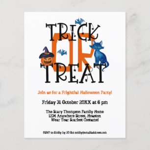 PAPER Script Trick Or Treat Halloween Party