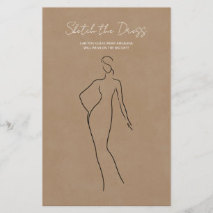 Paper Shees with the game "sketch the dress". 