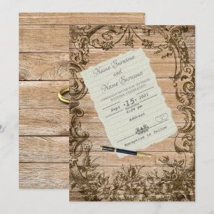 Paper sheet invitation