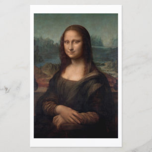 PAPER SHEET : LEONARDO DA VINCI : THE MONA LISA