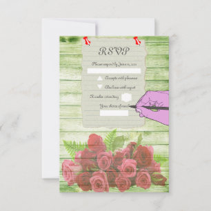 Paper sheet RSVP card