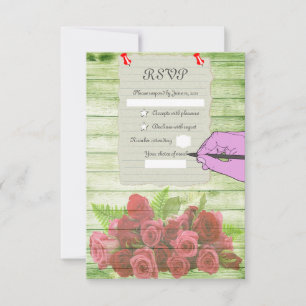 Paper sheet RSVP card