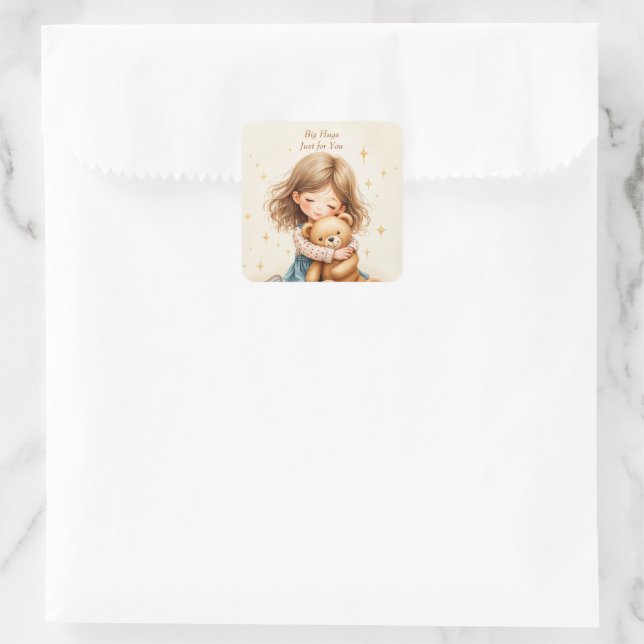 Paper Sheet Square Sticker (Bag)