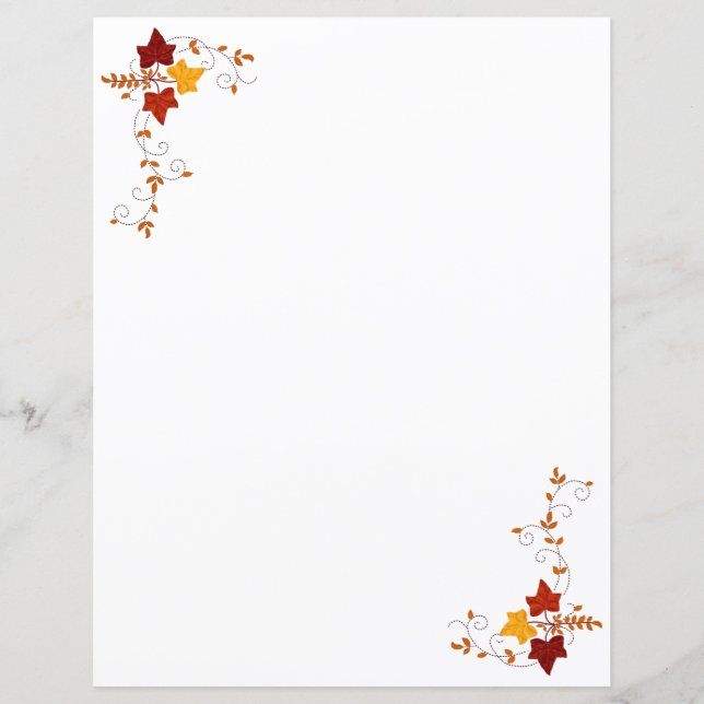 Paper Sheets - Autumn Vines (Front)